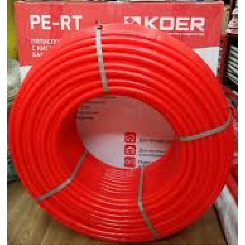 Труба для теплої підлоги Koer PERT EVOH 16*2,0 (RED) з кисневим бар'єром