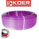 Труба для теплого пола Koer PE-Xb/EVOH 16*2,0 (PINK) с кислородным барьером