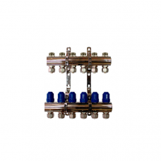 Колектор латунний "ITAL-therm" на 6 контурів для опалення і теплої підлоги