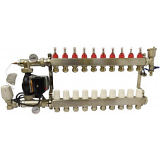 Колектор неіржавка сталь у складі на 10 контурів "Krakow" з насосом