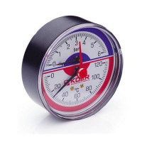Термо-Манометр Koer аксиальный 802A 6 bar, D=80мм, 1/2''