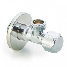 Кран угловой вентильный KOER 1/2"х3/4" хромированный