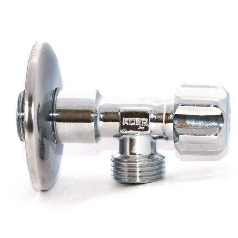 Вентиль приладовий 1/2 "х1/2" хромований, "Koer" Чехія