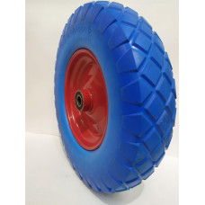 Колесо на тачку пінополіуретанове 4.00-8/16 мм (4.80/4.00-8) діаметром 390 мм