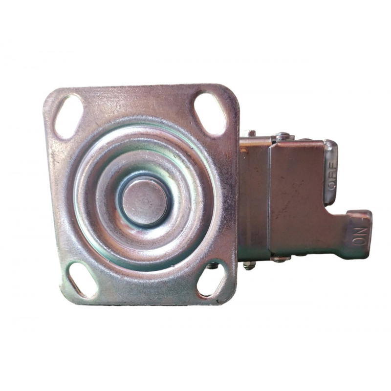 Колесо 100 мм поворотне з гальмом, навантаження до 240 кг