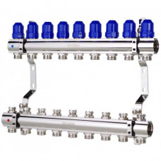 Латунний колектор "KOER на 9 контурів для радіаторного опалення