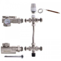 Змішувальний вузол KOER KR.1022S - 1" для колекторів з БОКОВИМ ПІДКЛЮЧЕННЯМ (без насоса)