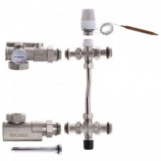 Змішувальний вузол KOER KR.1022S - 1" для колекторів з БОКОВИМ ПІДКЛЮЧЕННЯМ (без насоса)