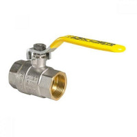 Кран газовий 3/4" (DN20) Гайка-Гайка "Важіль", "Koer"