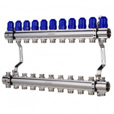 Латунний колектор "KOER на 11 контурів для радіаторного опалення