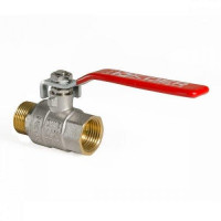 Кран кульовий 1/2" Гайка-Штуцер "Важіль", латунний "Koer"