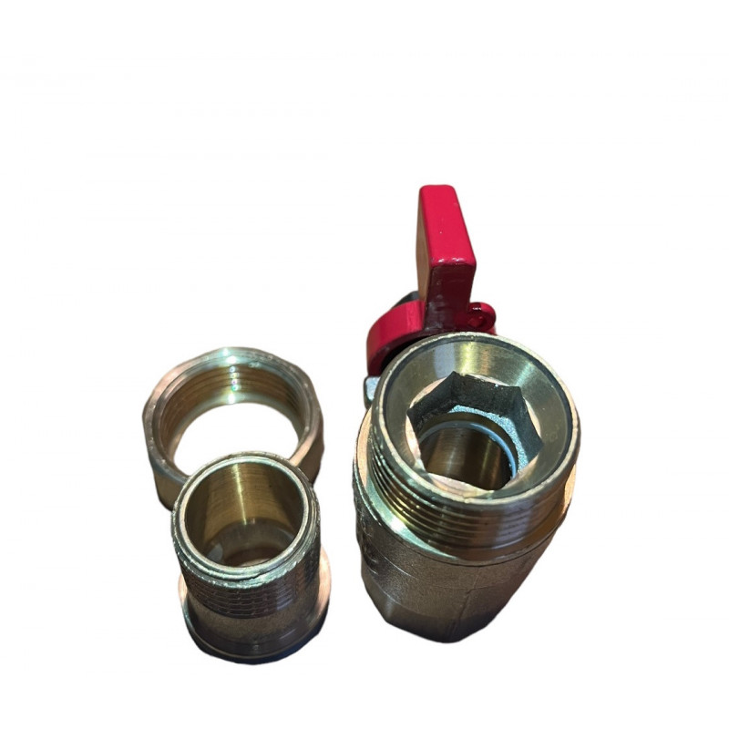 Кран Koer з американкою 1/2 Red