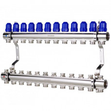 Латунний колектор "KOER на 12 контурів для радіаторного опалення