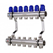 Латунний колектор "KOER на 7 контурів для радіаторного опалення