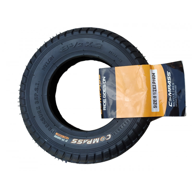 Покришка 8 1/2х2 на електросамокат, гіроборд, гіроскутер, "WANDA COMPASS" (50% гуми)