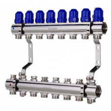 Латунний колектор "KOER на 8 контурів для радіаторного опалення