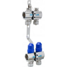 Колектор  латунний "GROSS" на 2 контури для опалення