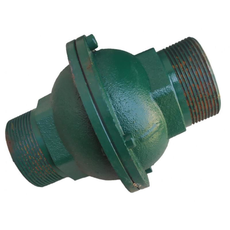 Зворотний клапан DN50 (2') на опалення, чавунний, кулька каучук, Польща