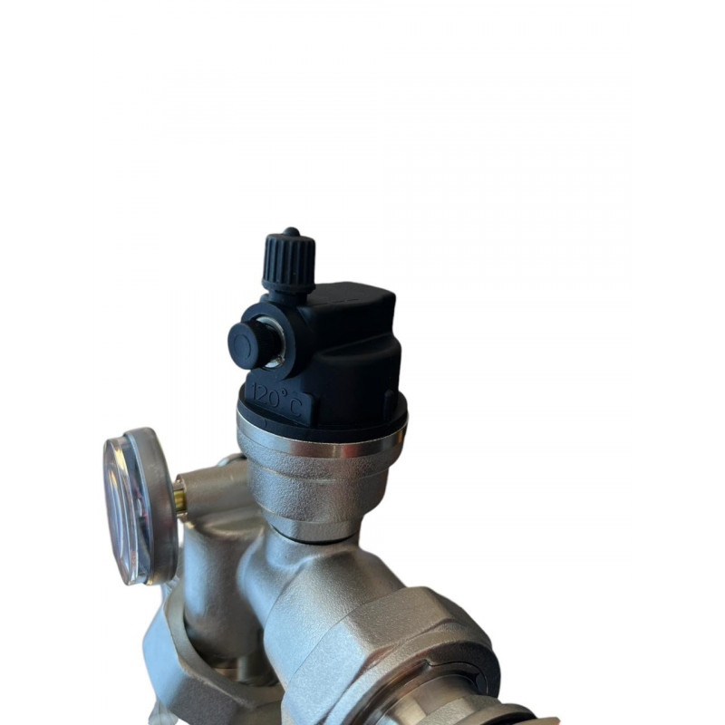 Колектор для теплої підлоги на 7 контурів у зборі, нижнє підключення, «Europroduct» НЕРЖАВІЙКА