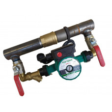 Байпас в зборі 1"1/2 (ДУ 40) з латунним клапаном короткий (390 мм)