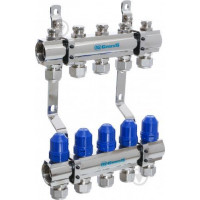 Колектор  латунний "GROSS" на 5 контурів для опалення