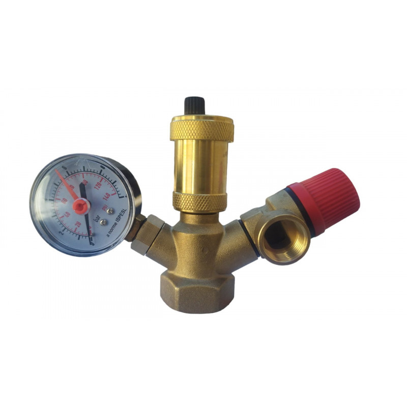 Регулятор тяги, Група безпеки та Циркуляційний насос (Комплект)