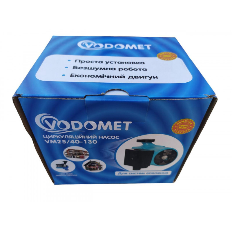 Циркуляційний насос "VODOMET" 25-40-130(мідна обмотка), Словенія