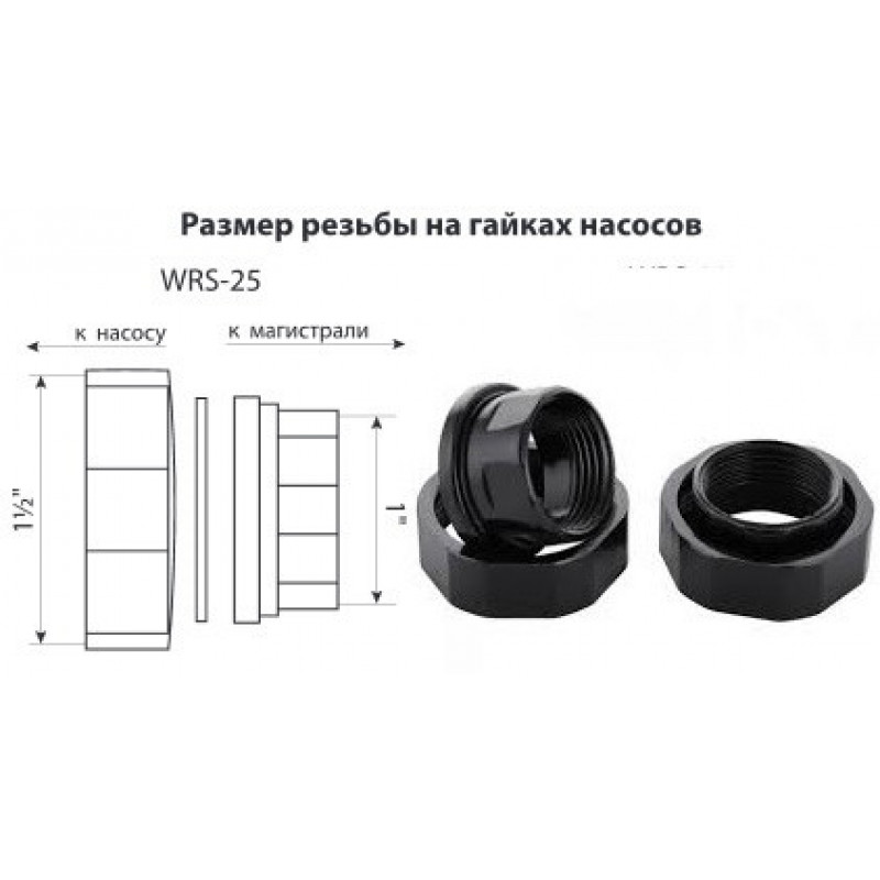 Насос циркуляційний "Koer" 25/6-180 з гайками, (мідна обмотка), Чехія