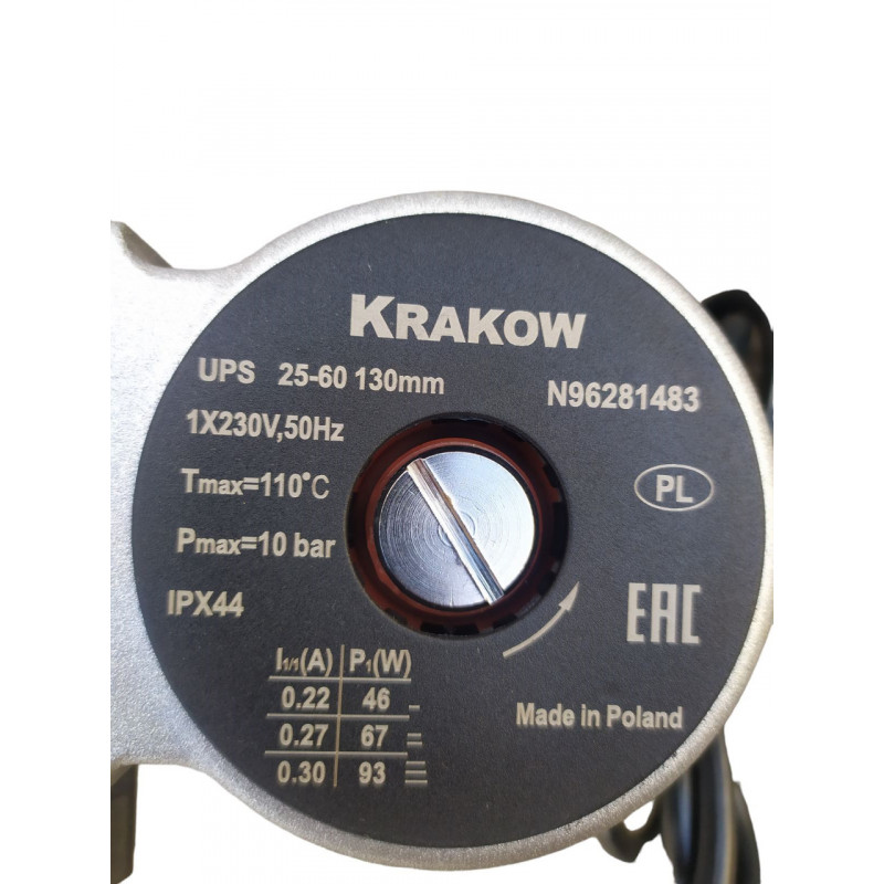 Циркуляційний насос 25-40-130, "KRAKOW" Польща