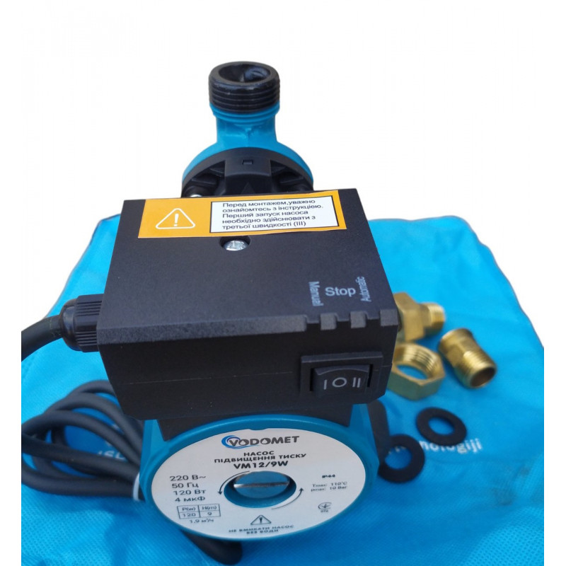 Насос підвищення тиску "Vodomet" 12/9, Р=120Вт (мідна обмотка), Словенія