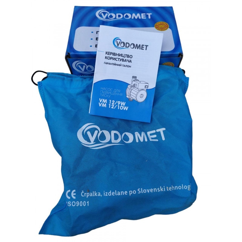 Насос підвищення тиску "Vodomet" 12/9, Р=120Вт (мідна обмотка), Словенія