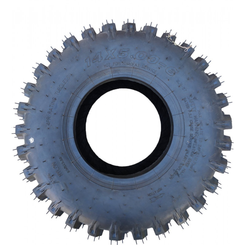 Покришка 14х5.00-6 на квадроцикл, баги, без камерна (TL), "WANDA" (4PR)