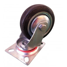 Колесо 75 мм поворотне, на чорній гумі