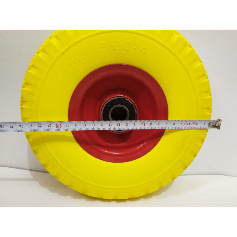 Колесо на тачку пінополіуретанове 3.00-4/16 мм, (D=240 мм)