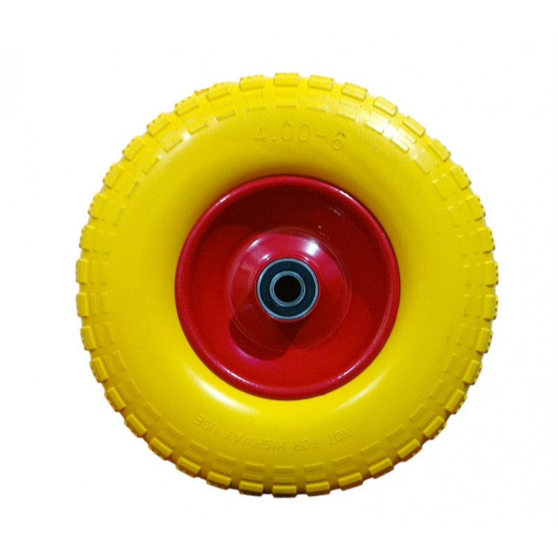 Колесо на тачку пінополіуретанове 4.00-6/16 мм діаметром 320 мм