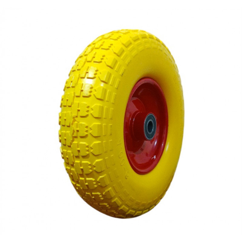 Колесо на тачку пінополіуретанове 4.00-6/16 мм діаметром 320 мм