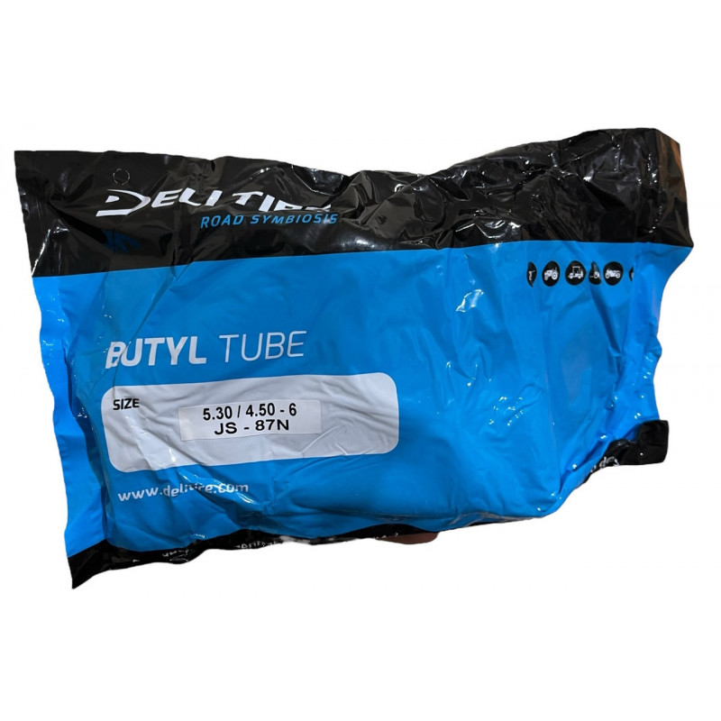 Камера 5.30/4.50-6 BUTYL TIRE (кривий сосок) «DeliTire» Індонезія