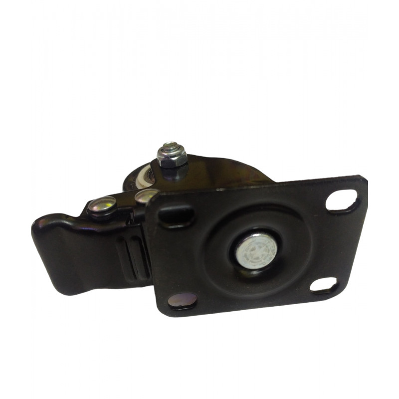 Колесо поворотне Ø 50 мм із гальмом, поліуретанове покриття