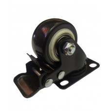 Колесо 40-мм поворотне з гальмом, поліуретанове покриття