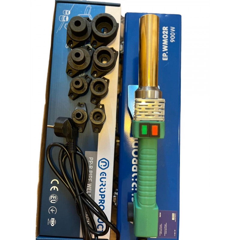 Паяльник для пластикових труб 900W (16-32 мм), "EUROPRODUCT" (трубчастий)