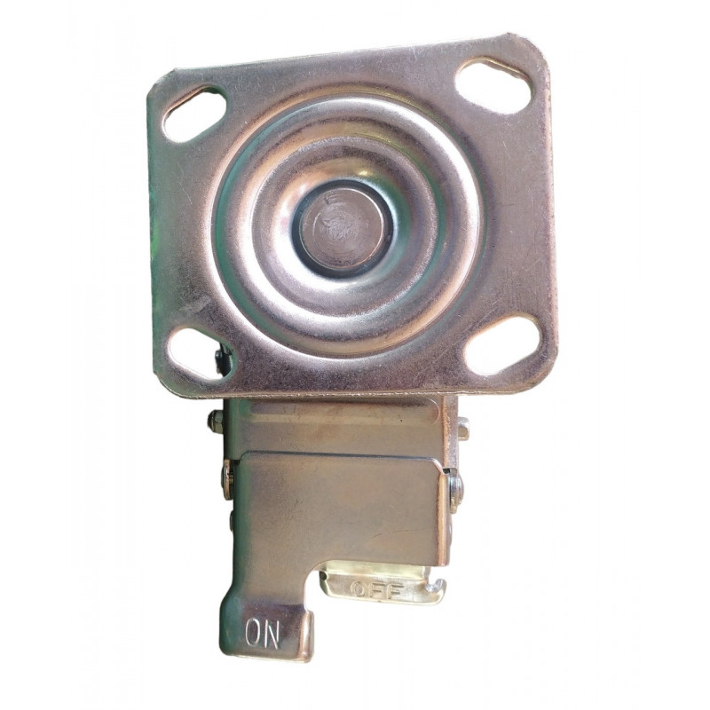 Колесо 125 мм поворотне з гальмом, чавун/поліуретан, навантаження до 320 кг