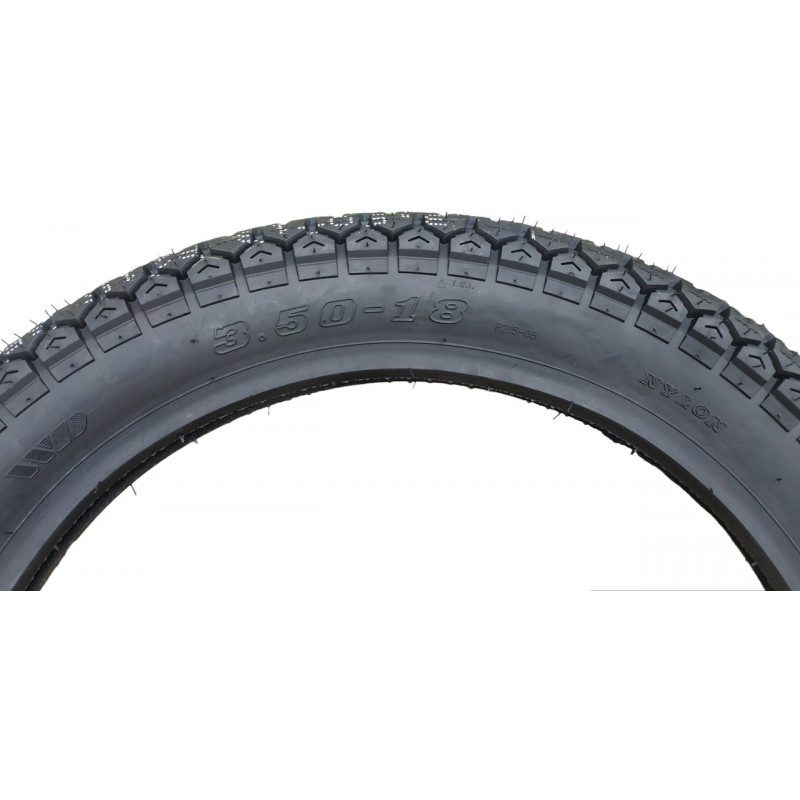 Покрышка с камерой 3.50-18 ТТ 62Р (до 150км/ч),  6PR, (до 265кг) "WANDA COMPASS"