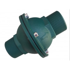 Зворотний клапан DN40 (1'1/2) на опалення, чавунний, кулька каучукова, Польща