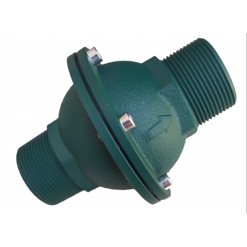 Зворотний клапан DN40 (1'1/2) на опалення, чавунний, кулька каучукова, Польща