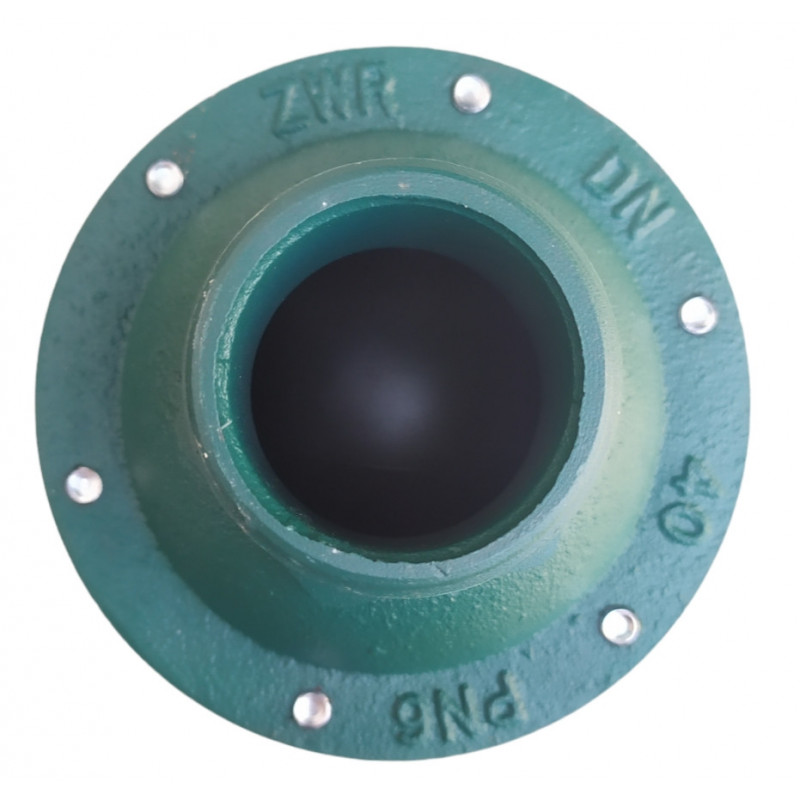 Зворотний клапан DN40 (1'1/2) на опалення, чавунний, кулька каучукова, Польща