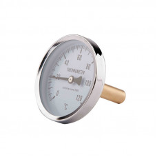 Термометр аксіальний 120oC (задн. підкл.) 1/2", Ø63 мм, штуцер 50 мм