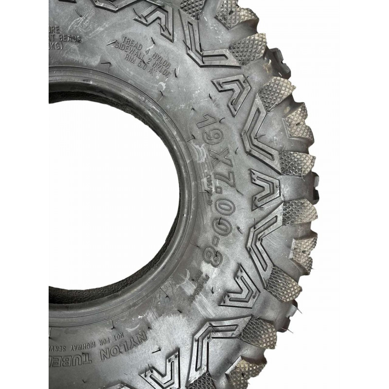 Покришка 19х7-8 (185/80-8) на квадроцикл, без камерна (TL), (4PR)