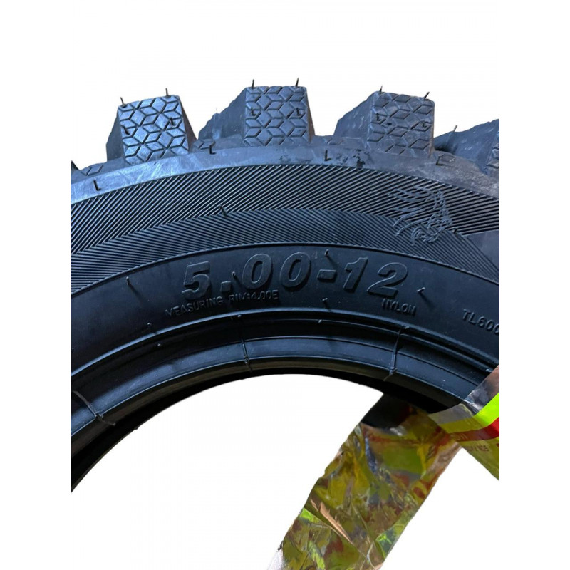 Шина з камерою 5.00-12 на мотоблок, 12PR (ТТ) "SUPER LOAD" для зубра/причепа