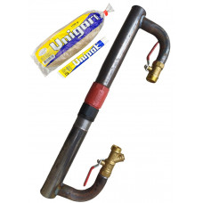 Байпас 1"1/2 (ДУ40) з клапаном, довгий (600 мм)