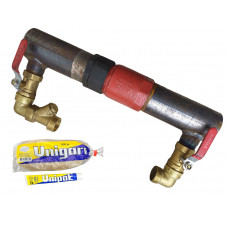 Байпас 2" (ДУ50) з клапаном, короткий (380 мм)